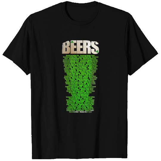 Types of beer edition St Patrick's day T Shirts