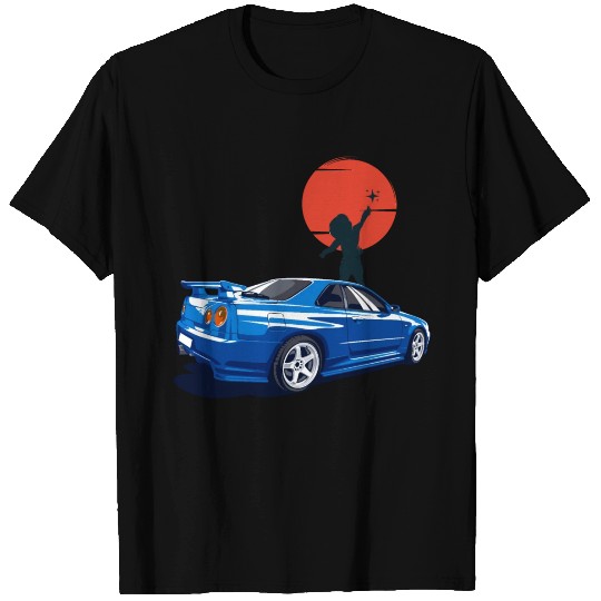 SKYLINE GTR R34JDM RB26 TWIN TURBO Japanese Car T Shirts