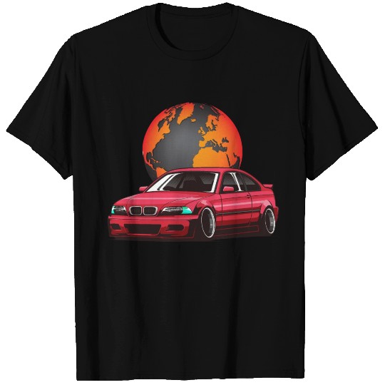 E46 M3 S54 POWER German Sports Car Euro Drift V6 T Shirts