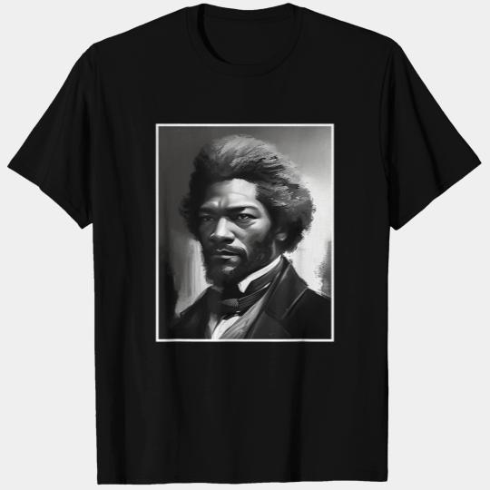 Black History Month Frederick Douglass Charcoal Ci T Shirts