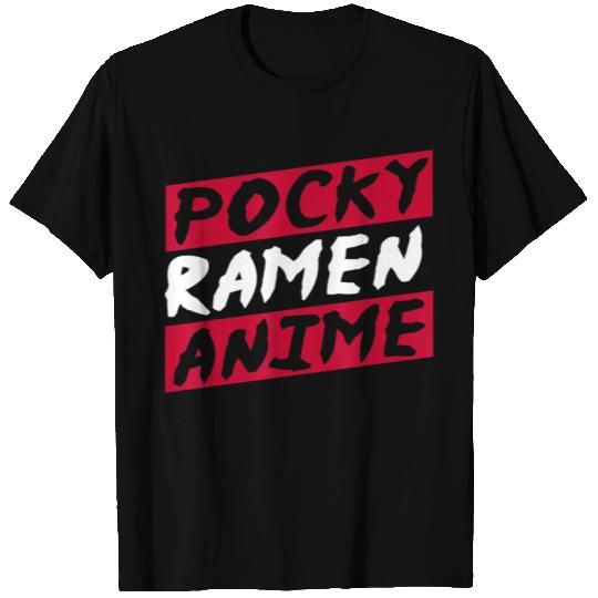 Japanese Food T Shirts Pocky Ramen Anime Japan Comic