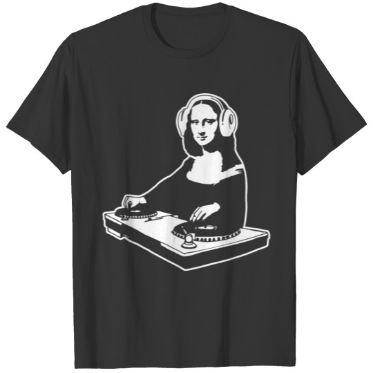 DJ Mona Lisa Funny Music Lover Musician T Shirts