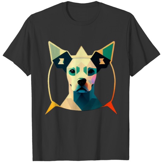 Dog Days An Abstract Canine Design with a Modern T Shirts