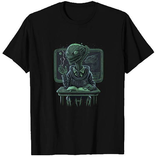 Alien Teacher UFO Extraterrestrial Back to School T Shirts