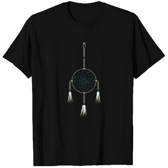 native american dreamcatcher green T Shirts