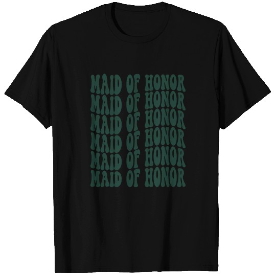 Bachelorette Party Maid Of Honor Emerald Green T Shirts