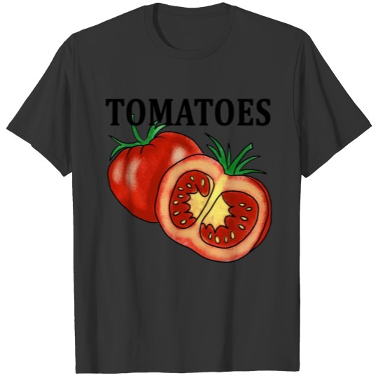 Tomato Fruit Botanical Vegan T Shirts Garden Vegeta