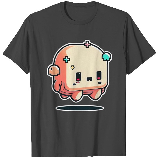 Cute happy kawaii 8-bit 16-bit pixel character T Shirts