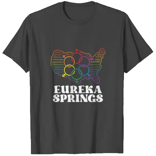 Eureka Springs Pride Flag Pride Month LGBTQ Flag T Shirts