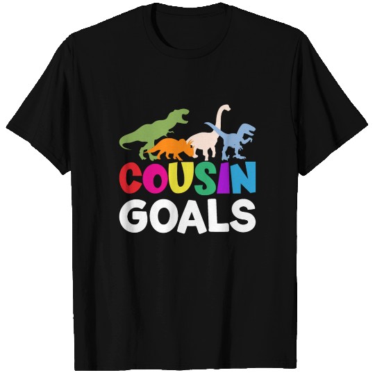 Cute Cousin Goals Dinosaur Lover Boy and Girl T Shirts