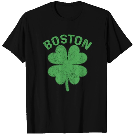 Shamrock Boston St Patrick’s Day T Shirts