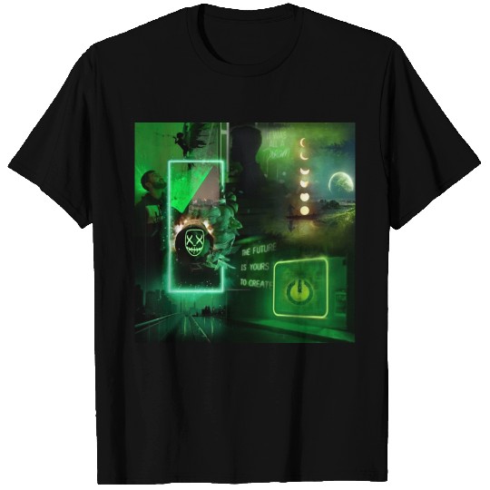 Neon Green Aesthetic T Shirts
