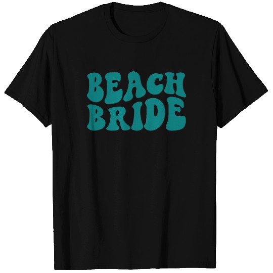 Beach Bride Teal Beach Theme Bachelorette T Shirts