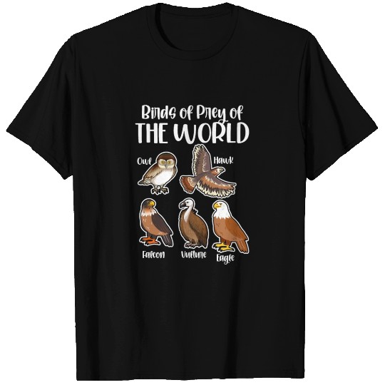 Birds of Prey Of The World T Shirts