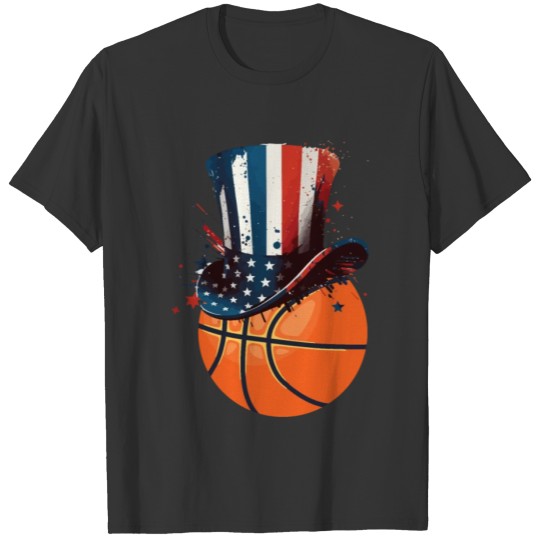 Patriotic America USA Flag 4th Of July Basketball T Shirts