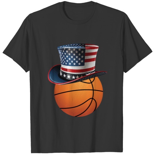 Patriotic America USA Flag 4th Of July Basketball T Shirts