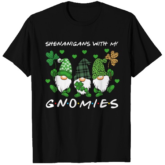 Three Gnomes Lucky Shamrock St Patrick's Day Men T Shirts