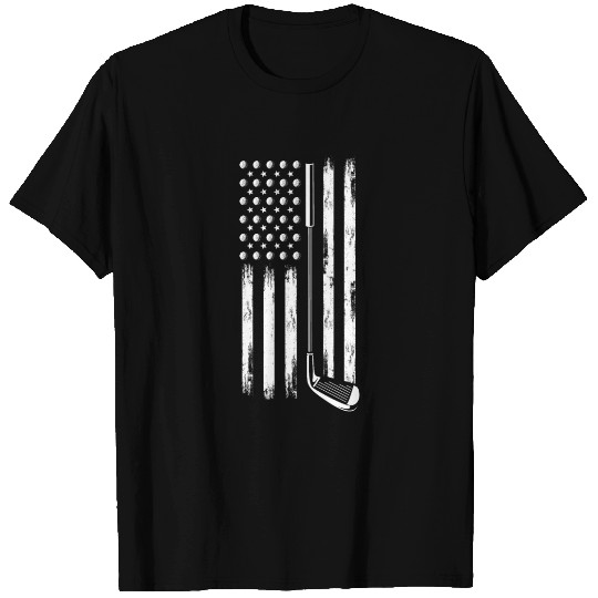 Golf USA Flag Golfer Gift T Shirts