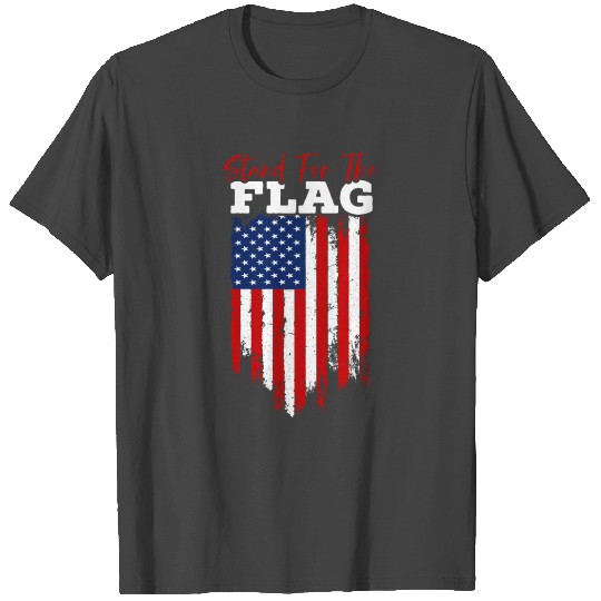 Stand For The Flag Veteran USA Flag Memorial Day T Shirts