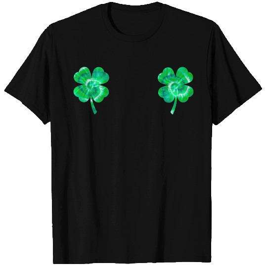 Shamrock Boobs Tie Dye Irish Boobies St Patricks T Shirts