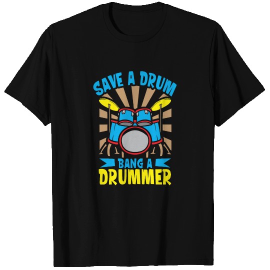 Drummer Drums Music Drum Set Drumming T Shirts
