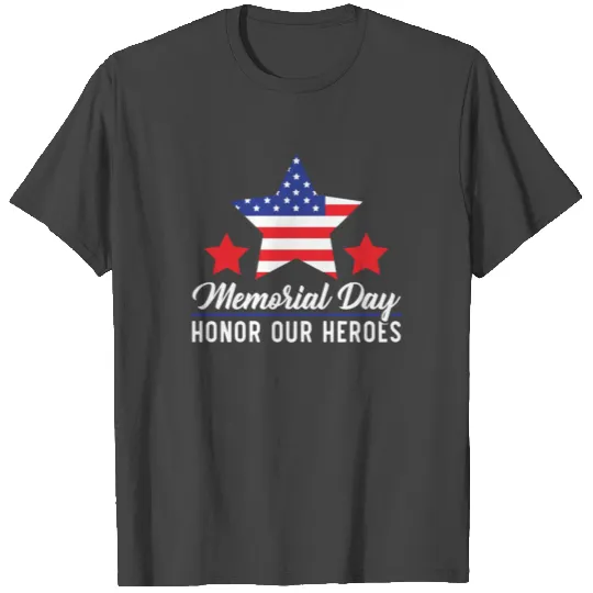 Patriotic Veteran USA Flag American Memorial Day T Shirts