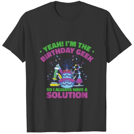 Science Theme Birthday Party Chemistry Scientist T Shirts