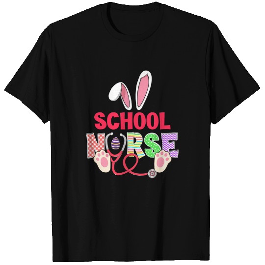 Stethoscope Cute Bunny School Nurse Easter Teacher T Shirts