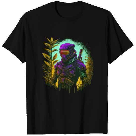 Ninja Cyber Warrior Samurai Cyberpunk Gift Idea T Shirts