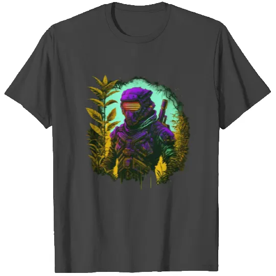 Ninja Cyber Warrior Samurai Cyberpunk Gift Idea T Shirts