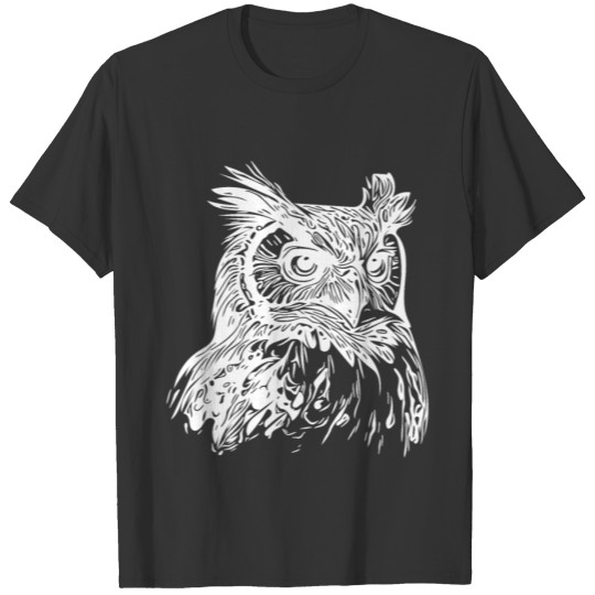 Elegant Vintage Forest Owl T Shirts