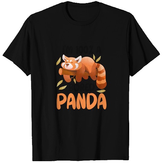 Red Panda Bored Cute Animal Lazy Animal Lover T Shirts