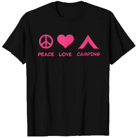 Peace Love Camping T Shirts