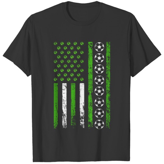 American Sports Flag Athletic Soccer Earth Day T Shirts