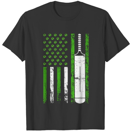 American Paddle Sports Flag Athletic Cricket T Shirts