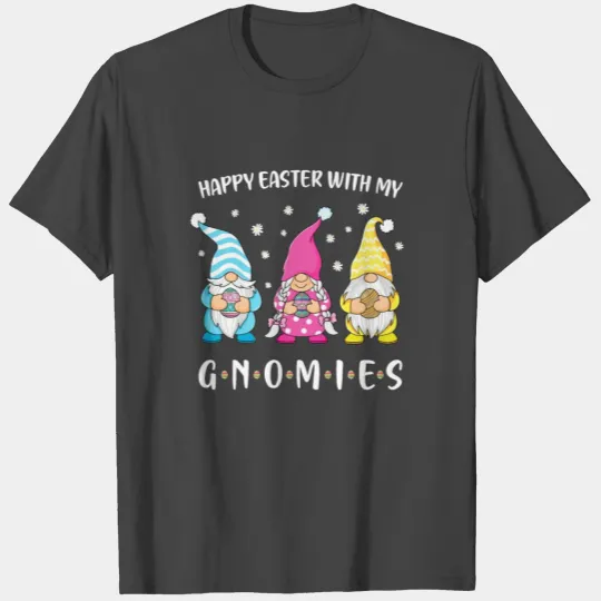 Women Kids Girls Men Happy Easter Gnomes T Shirts