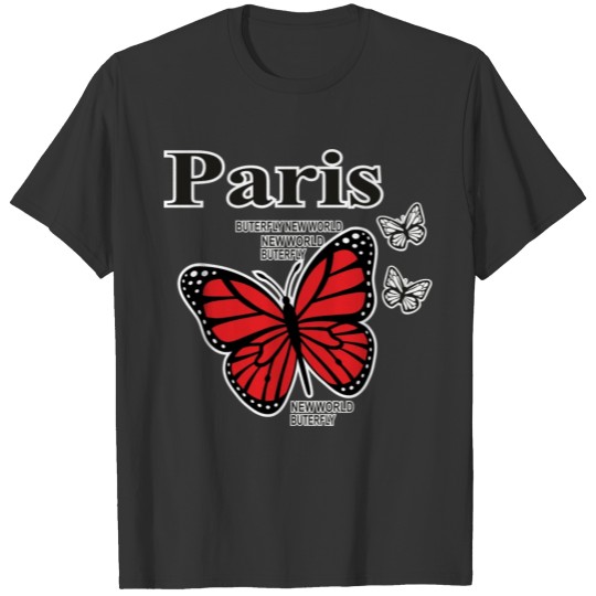 Paris butterfly T Shirts