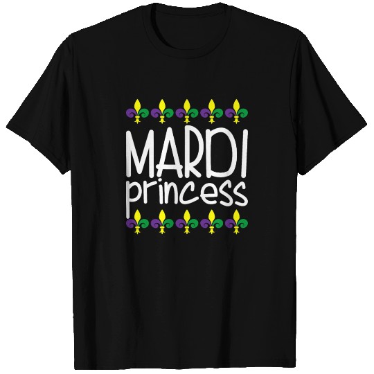 Mardi Princess Women's Funny Mardi Gras Princess T Shirts
