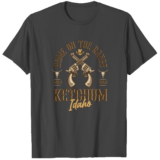 Ketchum Idaho wild west town T Shirts