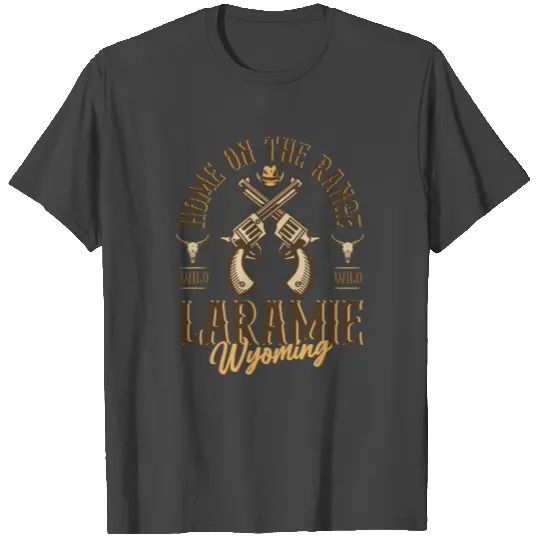 Laramie Wyoming wild west town T Shirts