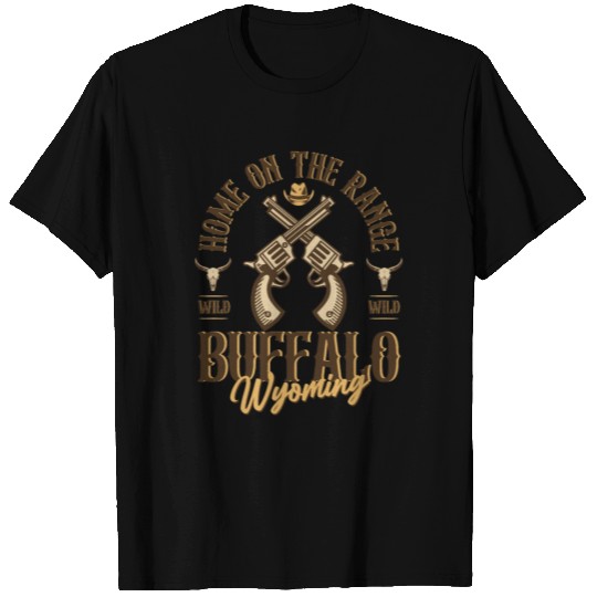 Buffalo Wyoming wild west town T Shirts