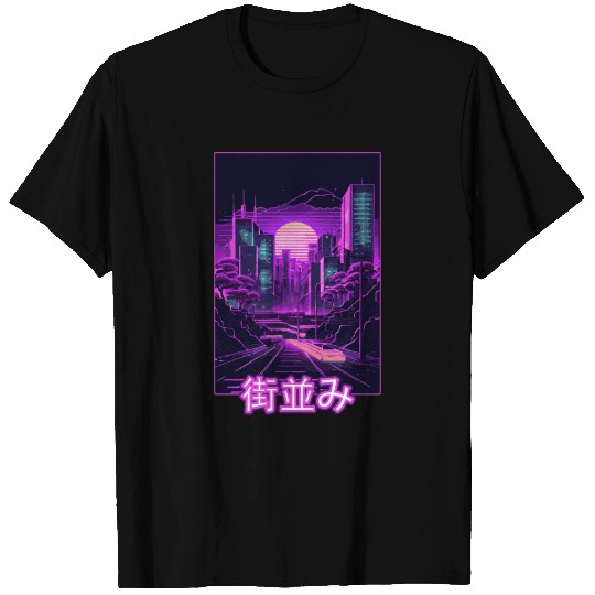 Japanese Tokyo City Vaporwave Aesthetic Retro Synt T Shirts
