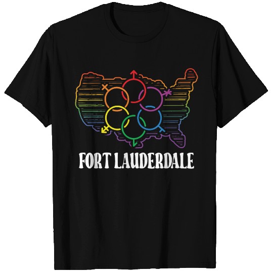 Fort Lauderdale Pride Month Pride Flag LGBT Commun T Shirts