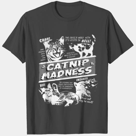 Catnip Madness Cute Kitten Funny Cat Pet Humor T T Shirts