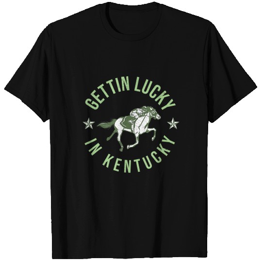 Funny Derby Vintage Getting Lucky In Kentucky Hor T Shirts