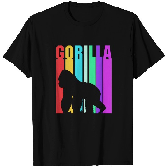 Gorilla Lover Forest Animal Ape Retro Gorilla T Shirts