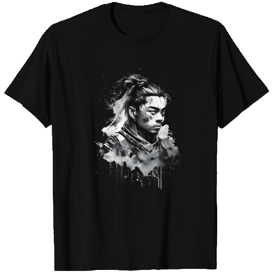 Scary Eyes Samurai Design T Shirts
