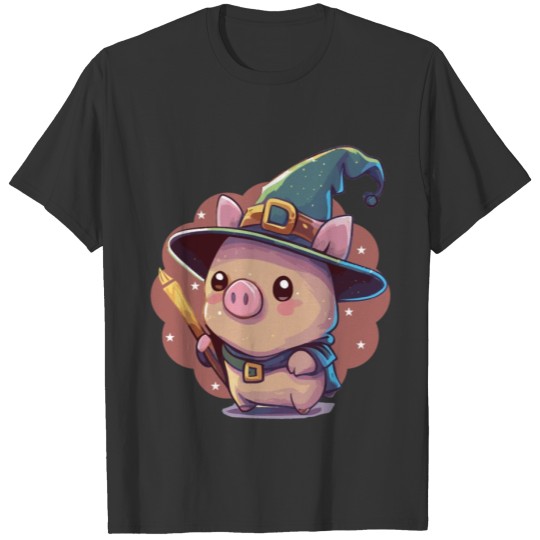 Cute Wizard Pig Tabletop RPG Nerdy Roleplaying Gee T Shirts