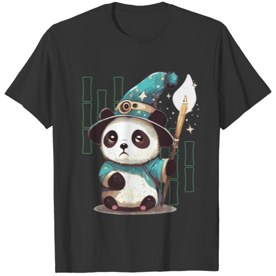 Cute Wizard Panda Tabletop Roleplaying RPG Nerdy G T Shirts