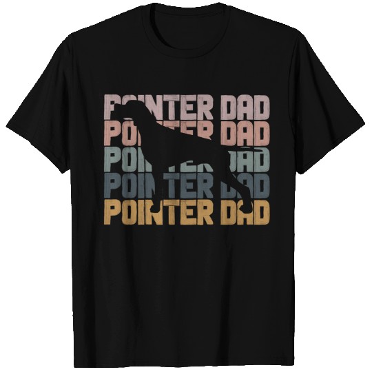Pointer Dad Trendy Brush Style GSP Dog Owner T Shirts